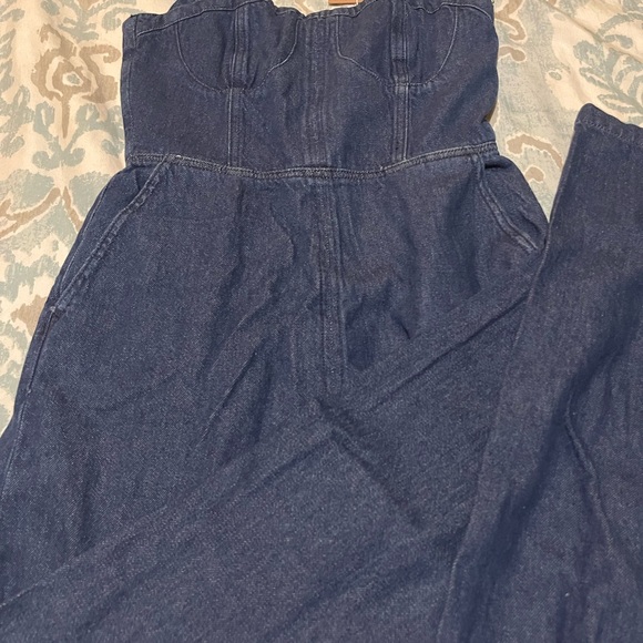 Reformation | Melody Denim Jumpsuit | Prespa - 2 - Picture 4 of 5